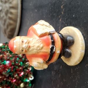 Sweet mini vintage chalkware Santa